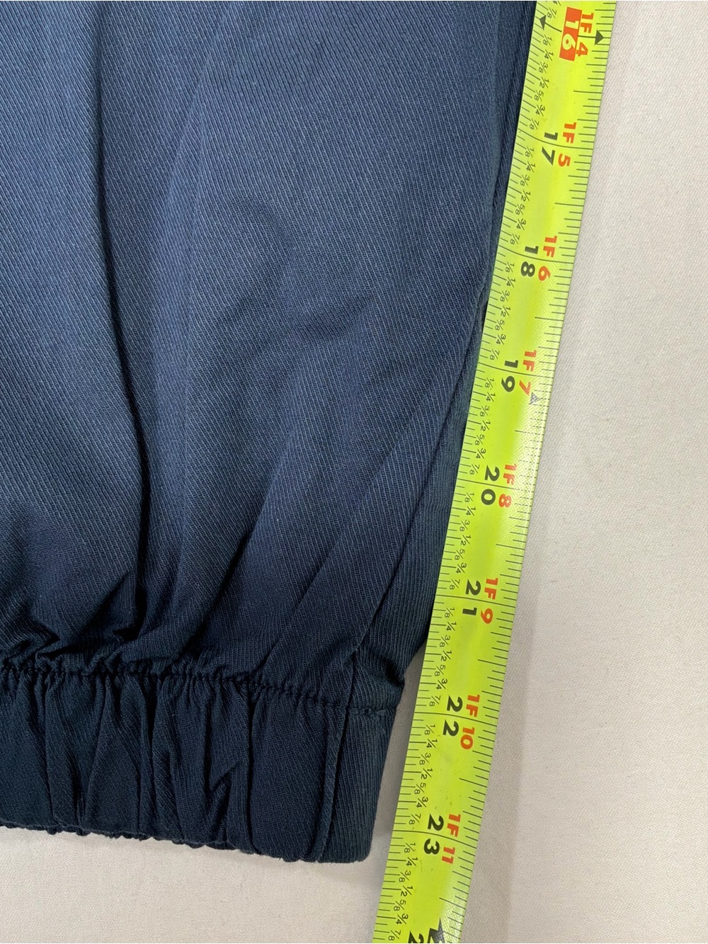 HALARA Women's Navy Blue Capris with Elastic Cuffs - Picture 6 of 13